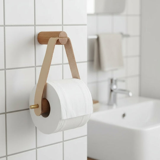Rustikaler Toilettenpapierhalter im Vintage-Stil 0