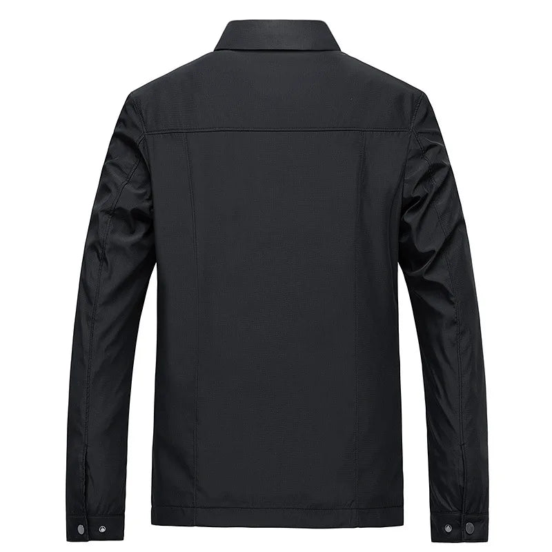 Herrenjacke Business Casual Leichte Baumwoll-Polyester-Mischung 3