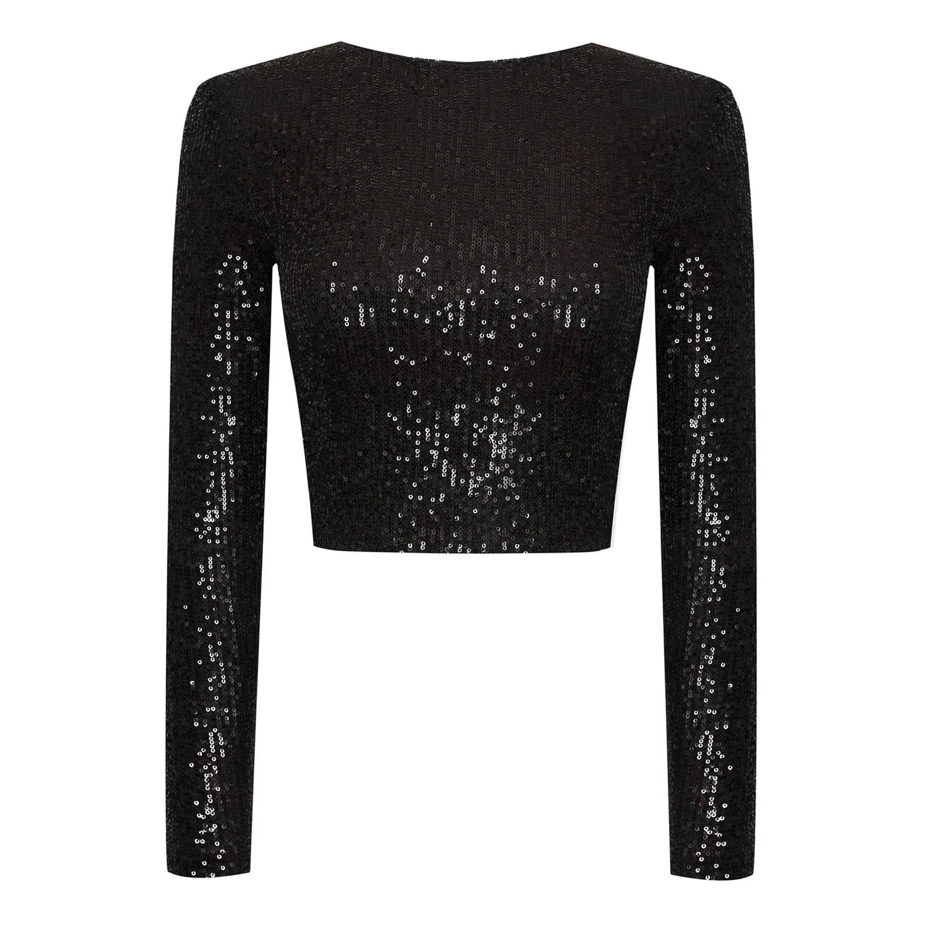 Variant image for Damen Top Pailletten Festliche Oberteile Atmungsaktives Material-4