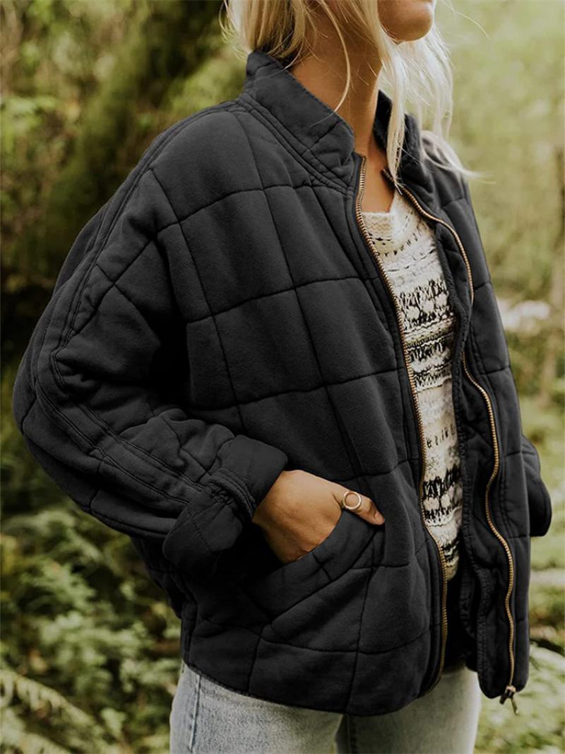 Variant image for Damenjacke Winterjacke Modern Polyester-Mischung mit Fleece-Innenfutter-19