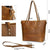 Vintage Leder Tote Bag