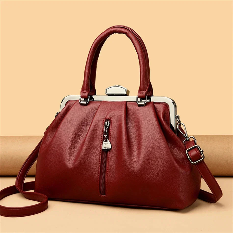 Damen Umhängetasche Trendy PU-Leder für Alltag und Freizeit 2
