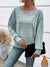 Damen Pullover Gestreift Lockere Passform Baumwollmischung 2