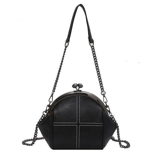 Damen Handtasche Crossbody Kettendetail PU-Leder Elegant 3