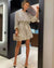 Damen Partykleid Glitzernde Pailletten Festliches Kleid für Hochzeitsgast 6