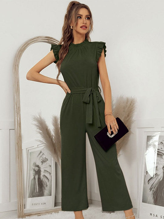 Variant image for Damen Jumpsuit Festlich Elegant Polyester mit Gürtel für Hochzeiten und besondere Anlässe-9