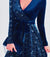 Damen Abendkleid Elegantes Design mit Pailletten Hochwertiger Polyester 3