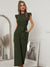 Damen Jumpsuit Festlich Elegant Polyester mit Gürtel für Hochzeiten und besondere Anlässe-6
