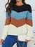 Damenpullover Gestreift Rundhals Baumwollmischung 4