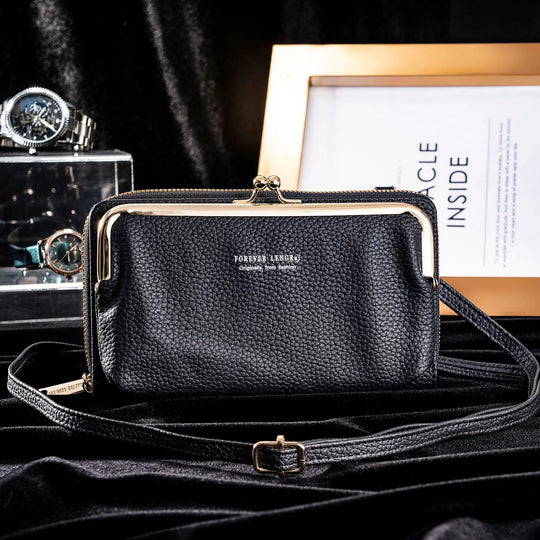 Damen Handtasche Multifunktional PU-Leder mit Kreuzverschluss und Einzigartigem Design 6