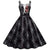 Variant image for Damen Gothic Kleid A-Linie Vintage Stil Hochwertiger Stoff-5