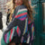Damenjacke Gepolstert Gestreiftes Design Polyester 1