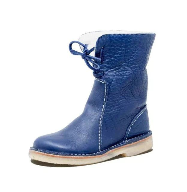 Variant image for Damen Stiefel Wasserdicht mit Wollfutter und Naturleder in Relaxed Fit-10