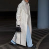 Variant image for Damen Fleecejacke Beige Elegant Lang Polyester Warm Oversized-9