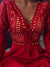 Damen Festliches Kleid Eleganter Schnitt Polyester für Hochzeitsgast 3