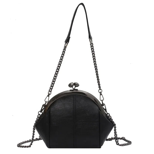 Damen Handtasche Crossbody Kettendetail PU-Leder Elegant 1