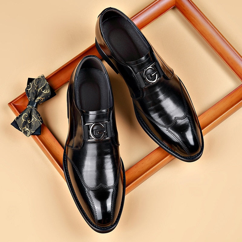 Herren Schuhe Elegantes Design Kunstleder Bequeme Passform 2