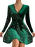 Damen Abendkleid Elegantes Design mit Pailletten Hochwertiger Polyester 2