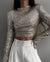 Damen Top Pailletten Festliche Oberteile Atmungsaktives Material 3