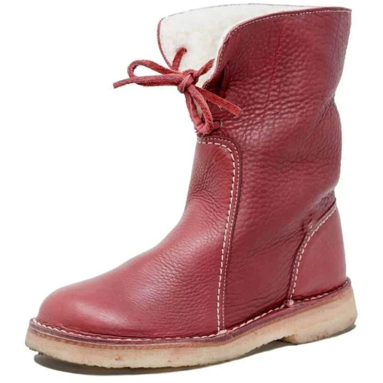 Variant image for Damen Stiefel Wasserdicht mit Wollfutter und Naturleder in Relaxed Fit-19