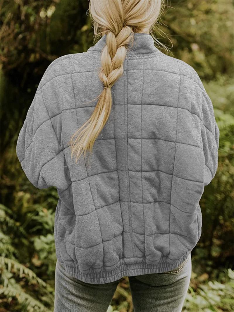 Damenjacke Winterjacke Modern Polyester-Mischung mit Fleece-Innenfutter-4