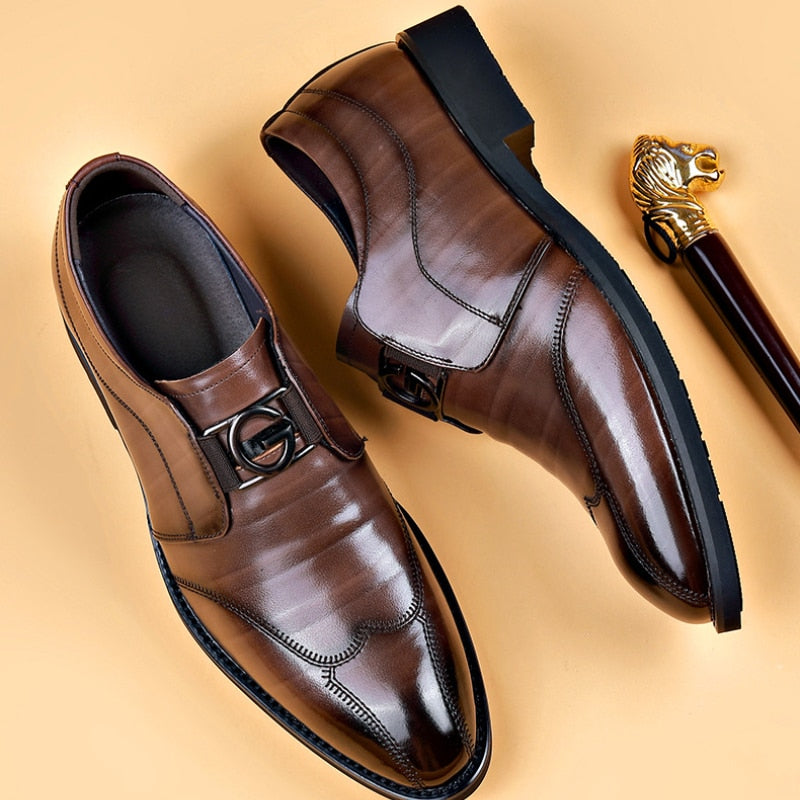 Herren Schuhe Elegantes Design Kunstleder Bequeme Passform 3