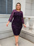 Variant image for Damen Spitzenkleid mit Pailletten für festliche Anlässe - Elegantes Kleid Hochzeitsgast-5