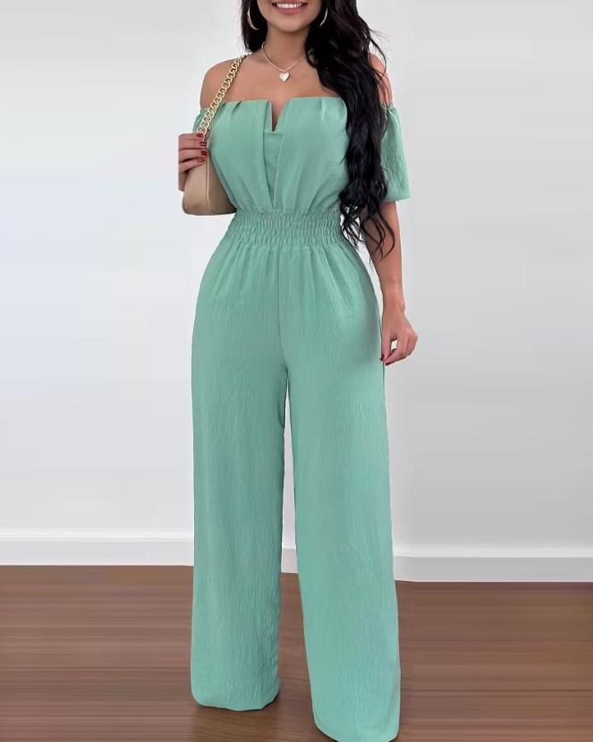 Variant image for Damen Jumpsuit Off-Shoulder Festlich mit Plisseedetails aus Polyester-13