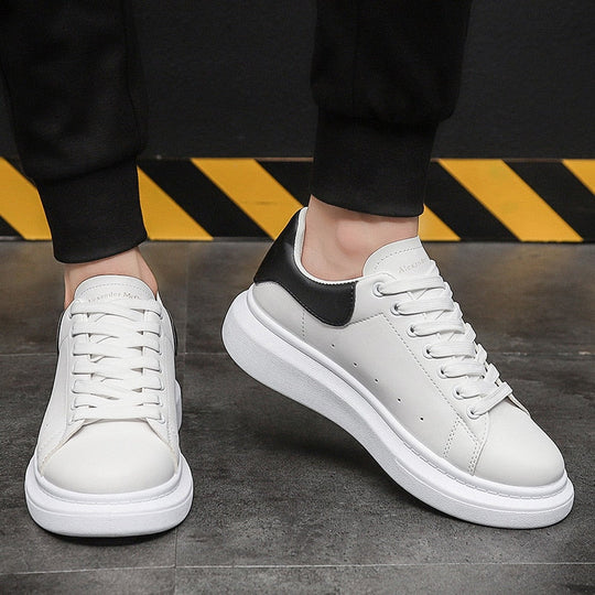 Herren Sneakers Urban Stil Leder Atmungsaktiv Schockabsorbierend 2