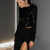 Damen Top Pailletten Festliche Oberteile Atmungsaktives Material 6