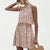 Damen Halfter Mini Kleid Modern Hochwertiger Stoff Elegante Sommermode 2