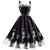 Variant image for Damen Gothic Kleid A-Linie Vintage Stil Hochwertiger Stoff-13