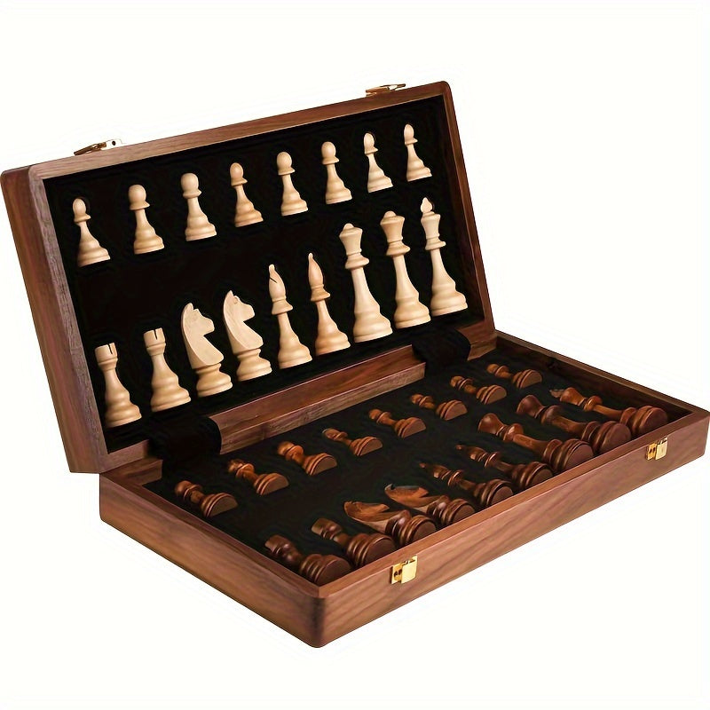 Schachspiel aus Holz für Erwachsene und Kinder 0
