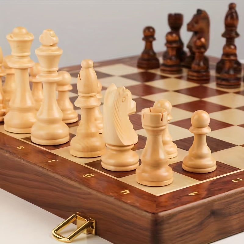 Schachspiel aus Holz für Erwachsene und Kinder 2
