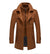 Herren Mantel Lang Eleganter Wintermantel Hochwertiges Polyester 2