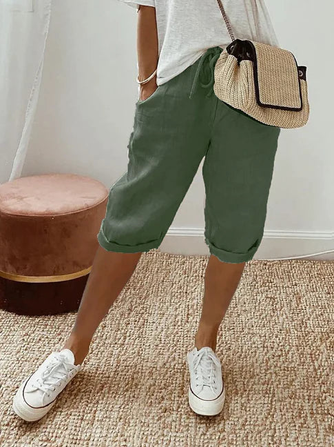 Variant image for Damen Hose Casual Praktische Seitentaschen Hochwertige Stoffhose-33