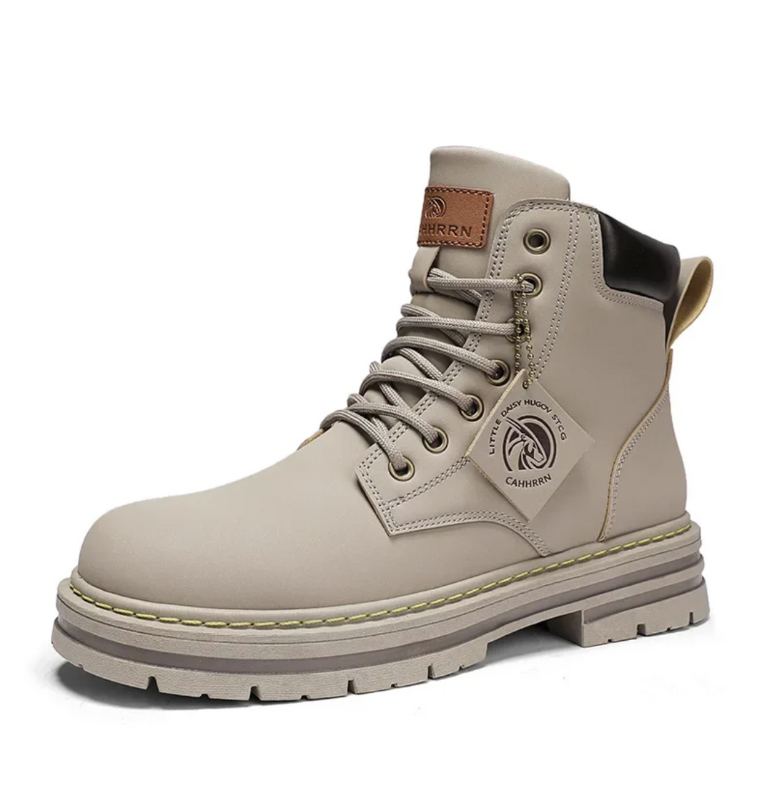 Herren Stiefel Hoch Patchwork Design aus PU mit Baumwollfutter 2