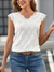 Variant image for Damen Top V-Ausschnitt Festlich Leichter Stoff mit Stickerei-1