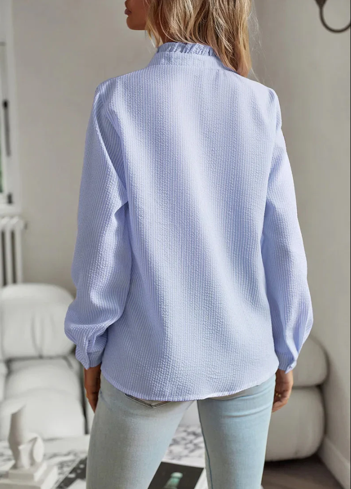 Damenbluse Elegante Vielseitige Baumwolle für Festliche Anlässe-3
