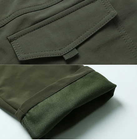 Herren Cargohose Winterfest Robustes Material mit Praktischen Taschen-5