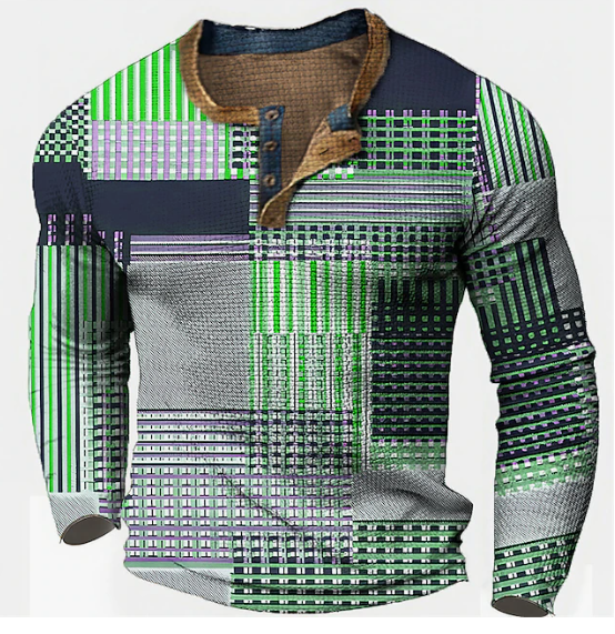 Variant image for Herrenpullover Waffelstruktur Italienisches Design Hochwertige Baumwolle-17