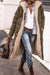 Variant image for Damen Pufferjacke Schwarz Elegant Lange mit Pelzfutter Polyester-17