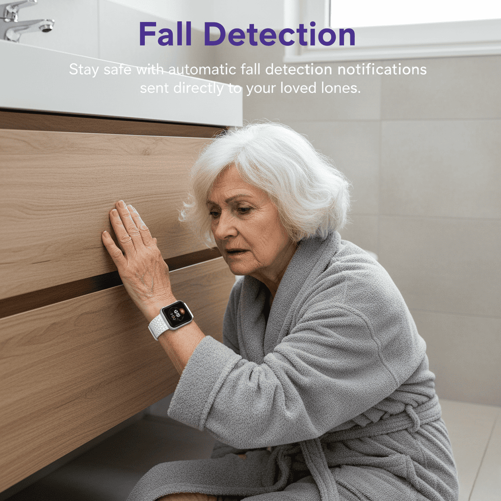 Senioren Smartwatch Mit Sturzerkennung Und SOS-Funktion 3