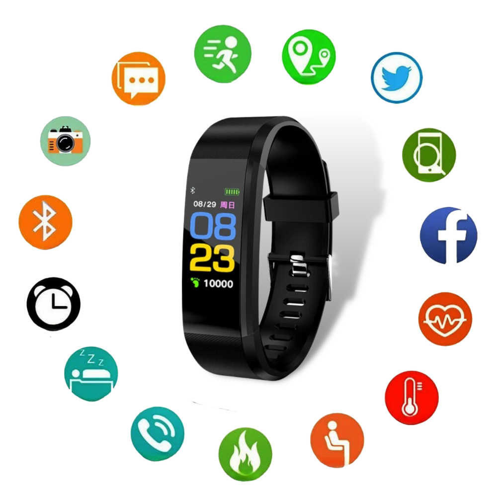 Senioren Smartwatch mit Gesundheitsmonitor und Schrittzähler 7