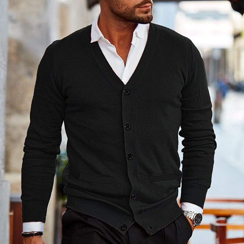 Variant image for Herren Strickjacke Moderner Cardigan Atmungsaktives Material-29