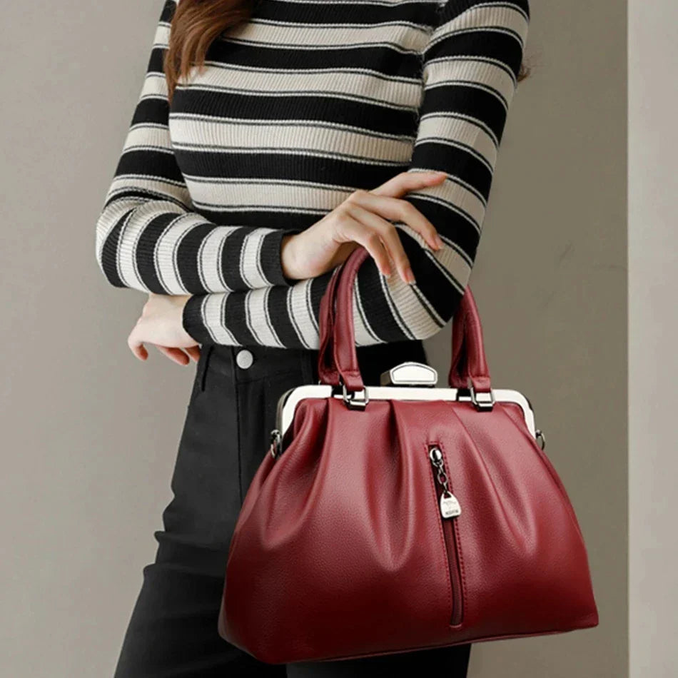 Damen Umhängetasche Trendy PU-Leder für Alltag und Freizeit 4