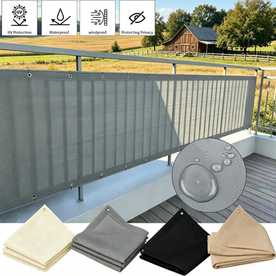 Sichtschutznetz für Balkon und Garten, wetterfester Zaun- und Terrassenschutz 0