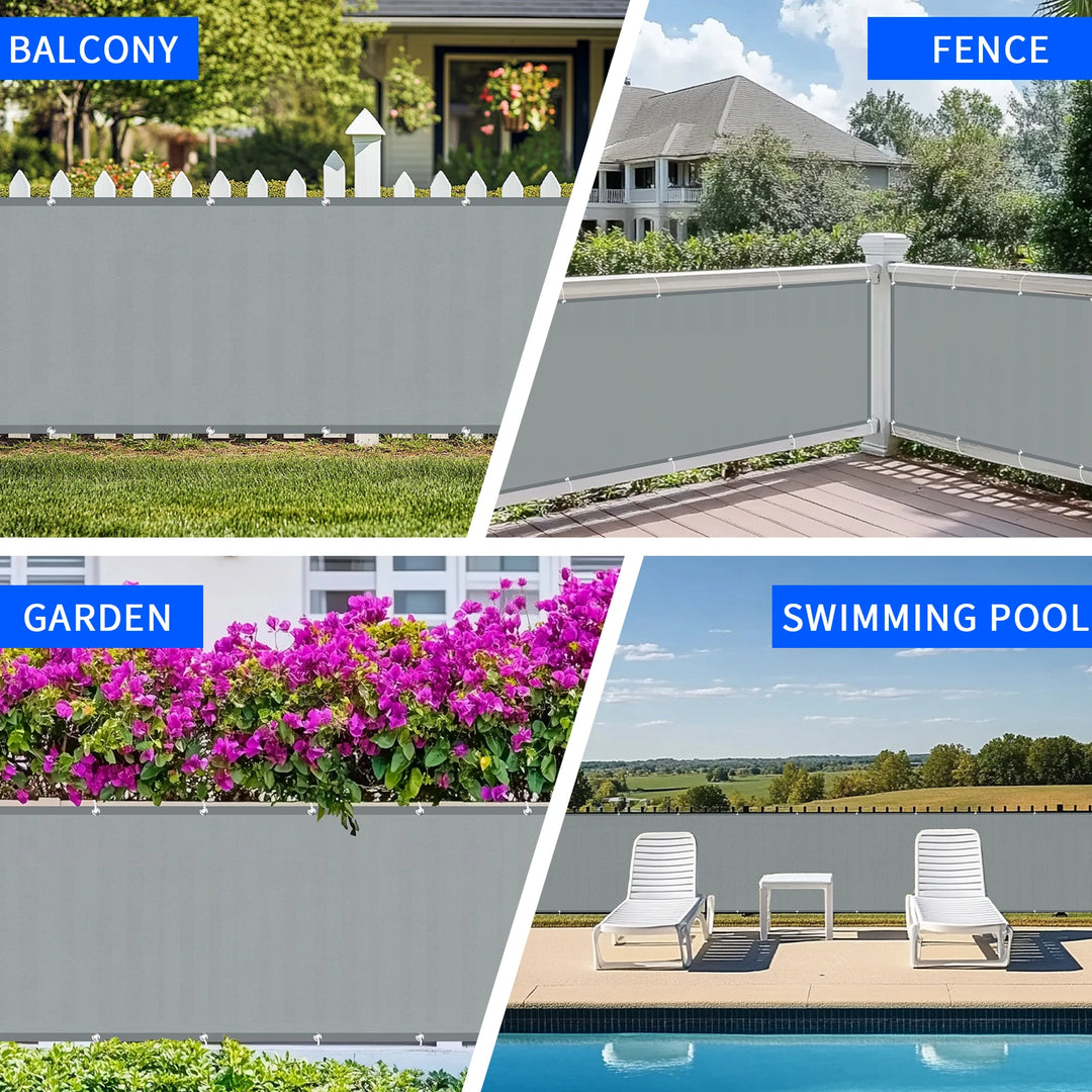Sichtschutznetz für Balkon und Garten, wetterfester Zaun- und Terrassenschutz 5
