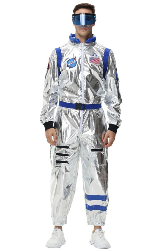 Silbernes Astronauten Kostüm für Männer und Frauen 2