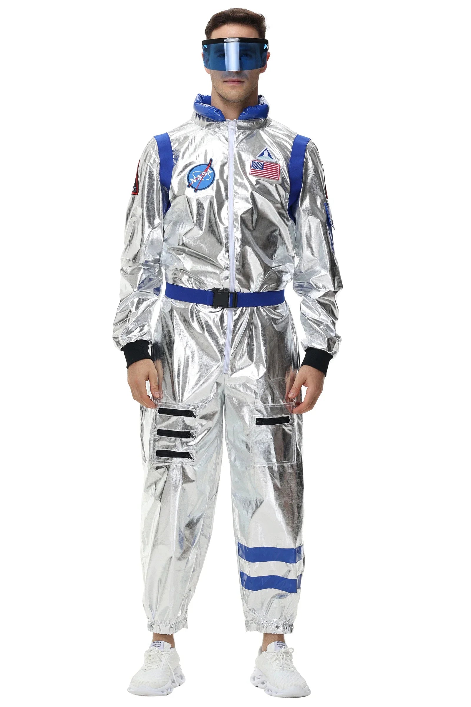 Silbernes Astronauten Kostüm für Männer und Frauen 2